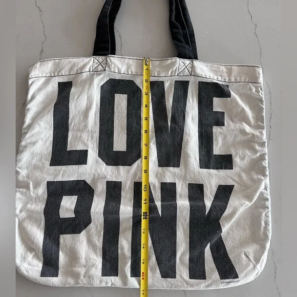 PINK by Victoria's Secret VS Love Tote Bag Vintage Retro Y2K Throwback - Picture 4 of 10